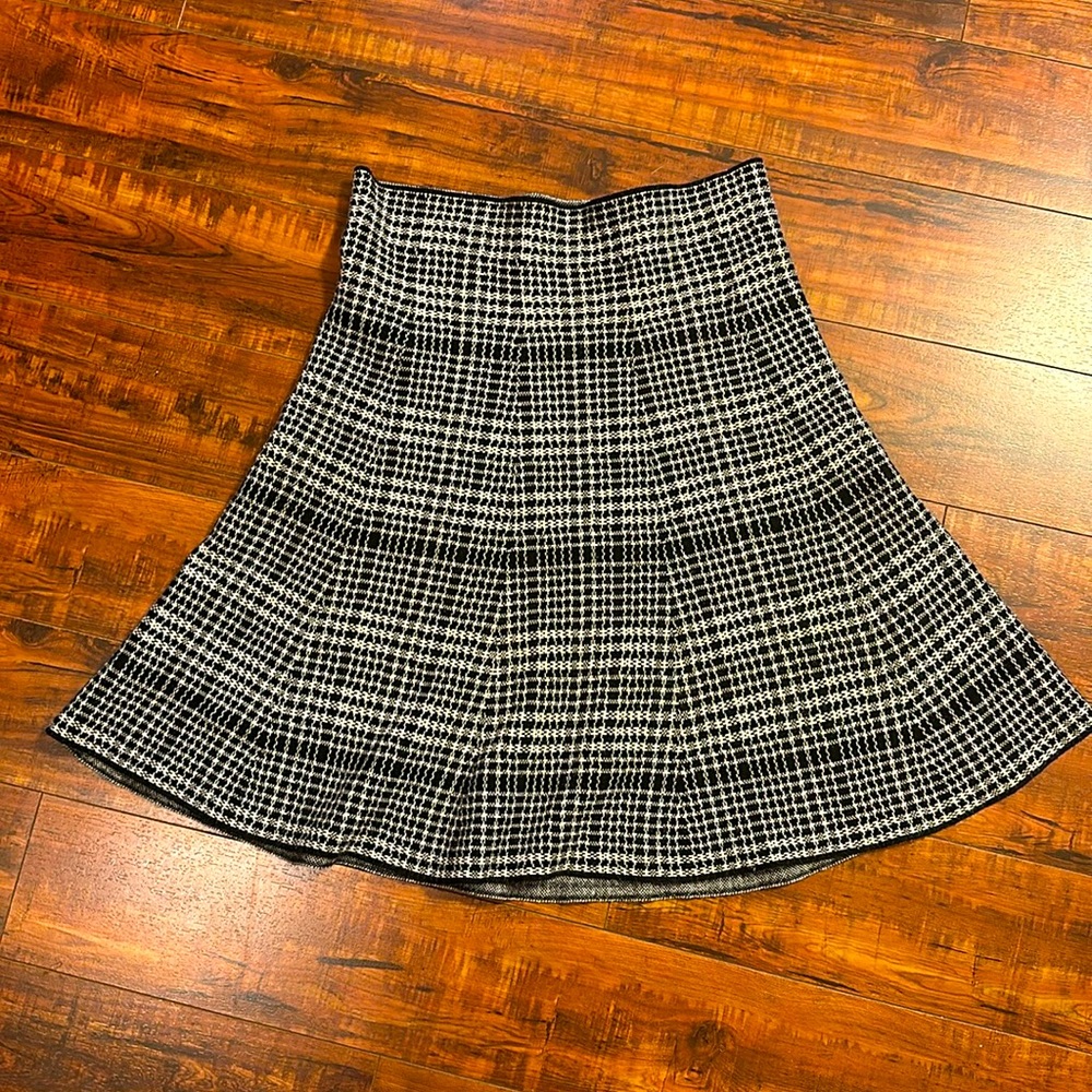 plaid skirt.